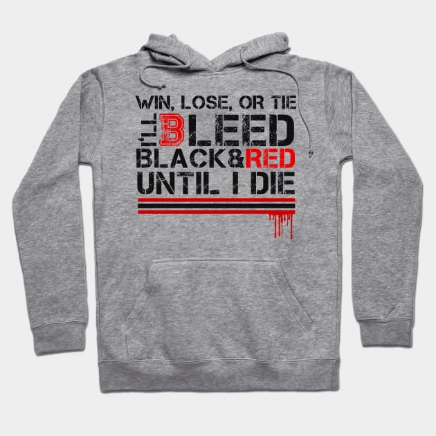 Bleed Black and Red Hoodie by Andreeastore  